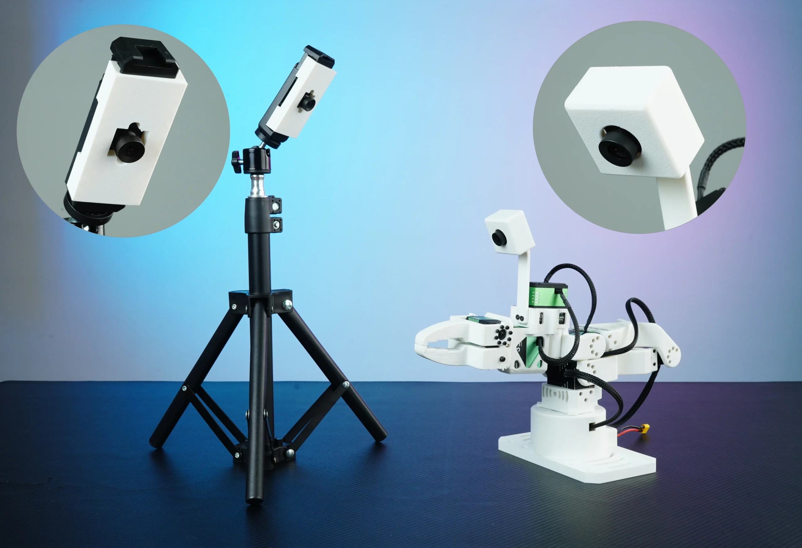 2 MP end-effector and world-view camera mount kit