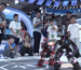Two humanoid fighting robots by Fashion Star clashing in a live match at World Robot Conference 2026
